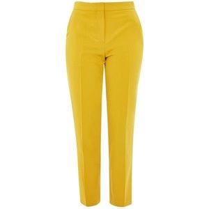 Topshop yellow tailored pants size 6